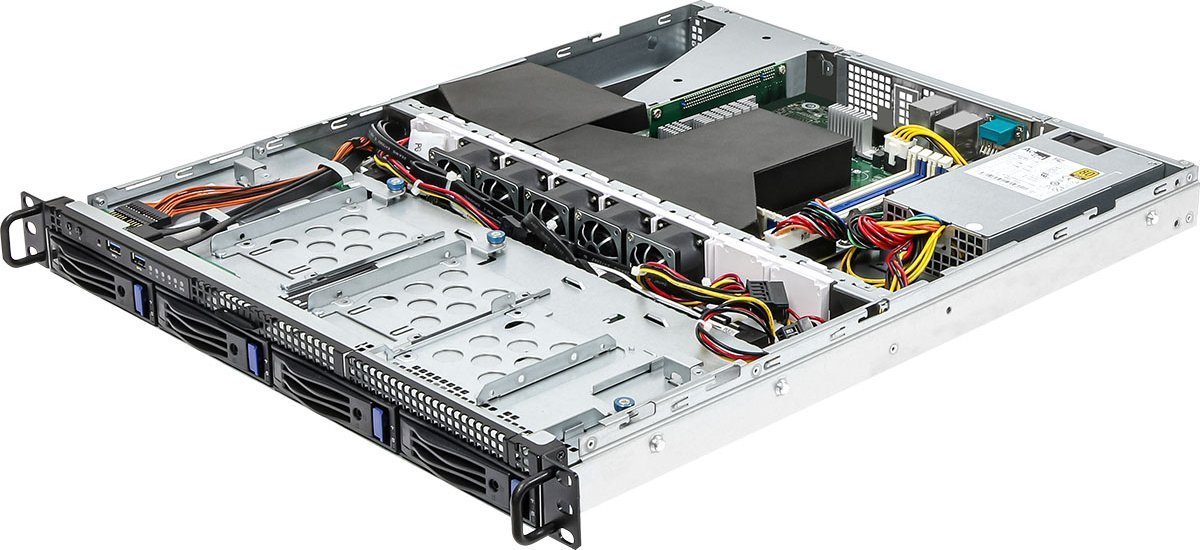 Serwer ASRock ASRock Barebone 1U Single Sockel AM4 1U4LW-X570