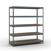 Regały biurowe - B2B Partner Regał półkowy 1800 x 1600 x 600 mm, nośność 350 kg 540021 - miniaturka - grafika 1