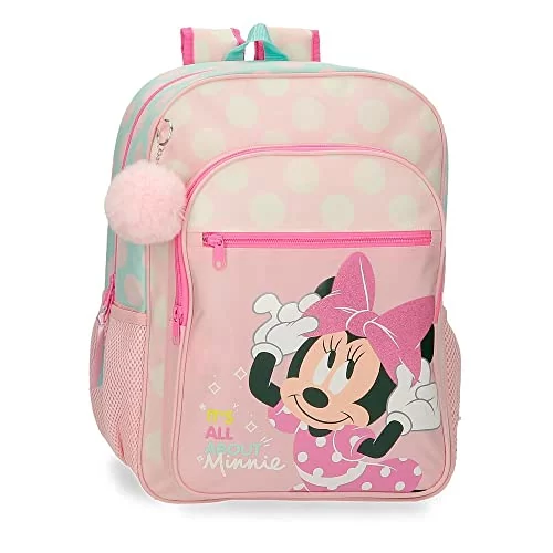 Disney Minnie Play All Day plecak szkolny, regulowany, różowy, 30 x 40 x 13  cm, poliester, 15,6 l - Ceny i opinie na Skapiec.pl