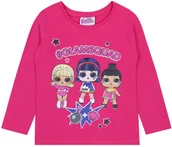 Bluzki damskie - Różowa bluzka z długim rękawem L.O.L. Surprise - miniaturka - grafika 1