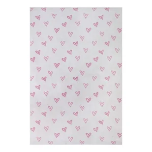 Biało-różowy dywan dziecięcy 160x235 cm Hearts – Hanse Home - Dywany dla dzieci - miniaturka - grafika 1