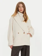 Płaszcze damskie - Gina Tricot Płaszcz przejściowy 22830 Biały Regular Fit - miniaturka - grafika 1