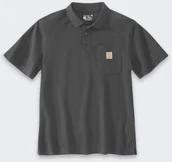 Koszulki męskie - Koszulka Carhartt Loose Polo Carbon - miniaturka - grafika 1