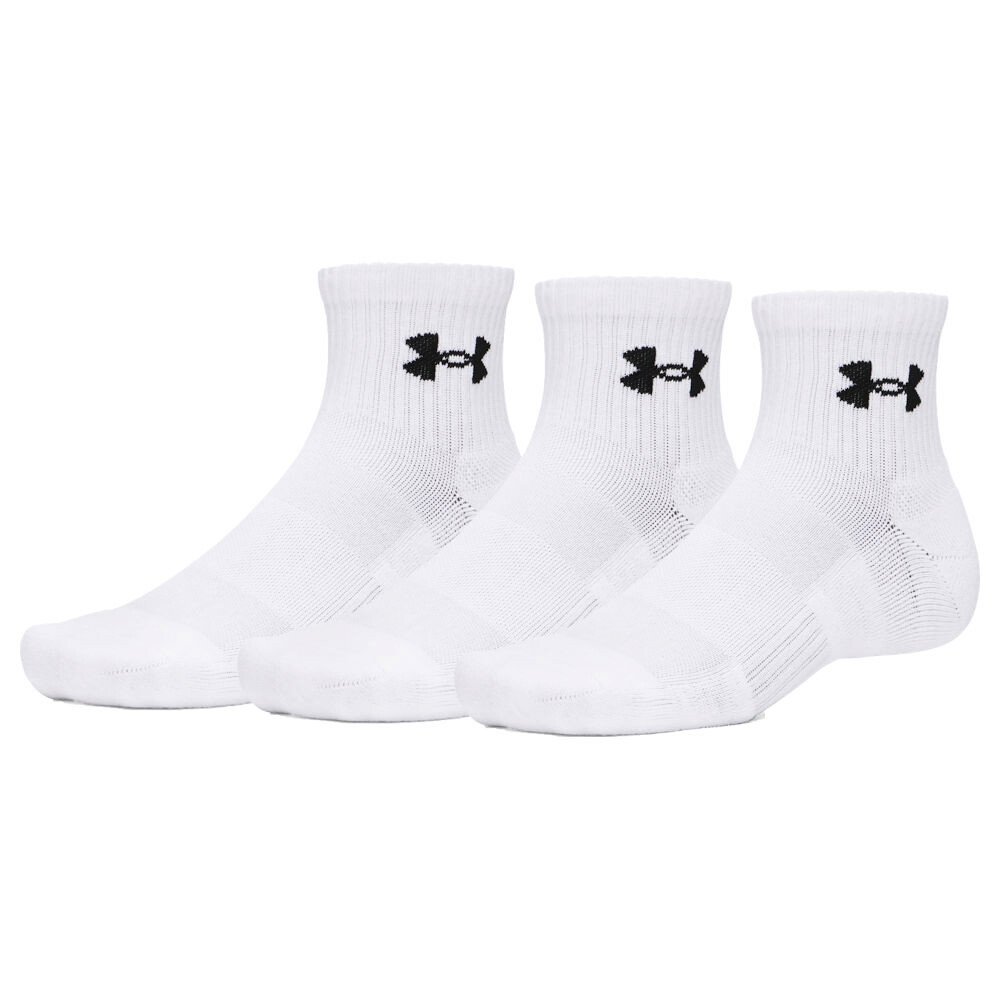 Skarpetki Under Armour Performance Cotton 3p Qtr White/White/Ultimate Black S