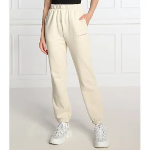 CALVIN KLEIN JEANS Spodnie dresowe | Regular Fit - Dresy damskie - miniaturka - grafika 1