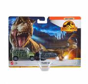 Samochody i pojazdy dla dzieci - Pojazd Matchbox Jurassic World Transporter Dinozaurów Tyranno-Hauler - miniaturka - grafika 1