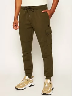 Spodnie sportowe męskie - Polo Ralph Lauren Spodnie dresowe Classics 710730495006 Zielony Regular Fit - grafika 1