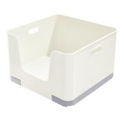 Pudła i pojemniki do przechowywania - Biały pojemnik iDesign Eco Open, 39x39 cm - miniaturka - grafika 1