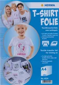 Papier do drukarek - Herma Herma T-Shirt Foil A4 for light + white Textiles 20 Sheets 4525 - miniaturka - grafika 1