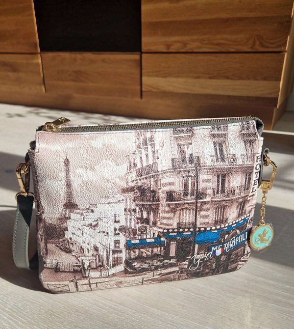Torebka damska Ynot na ramię z nadrukiem Paryża