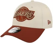 Czapki i chusty sportowe męskie - Czapka 9Forty Colour Block Lakers by New Era, biało-czerwony, One Size - miniaturka - grafika 1
