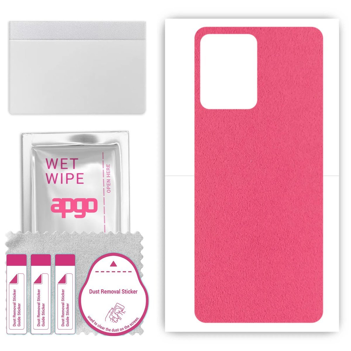 Folia naklejka skórka strukturalna na TYŁ Zamsz do HMD Pulse Pro - Zamsz Różowy - apgo SKINS