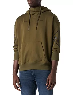 G-STAR RAW Męska bluza z kapturem, zielona (Shadow Olive A613-B230), M - Bluzy męskie - miniaturka - grafika 1