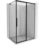 Kabiny prysznicowe - Mexen Rox L kabina prysznicowa rozsuwana prawa 120 x 80 cm, czarna ramka , czarna - 8C2L-120-080-70-70-P - miniaturka - grafika 1