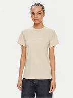 Koszulki i topy damskie - Calvin Klein T-Shirt Hero Logo K20K205448 Beżowy Regular Fit - miniaturka - grafika 1