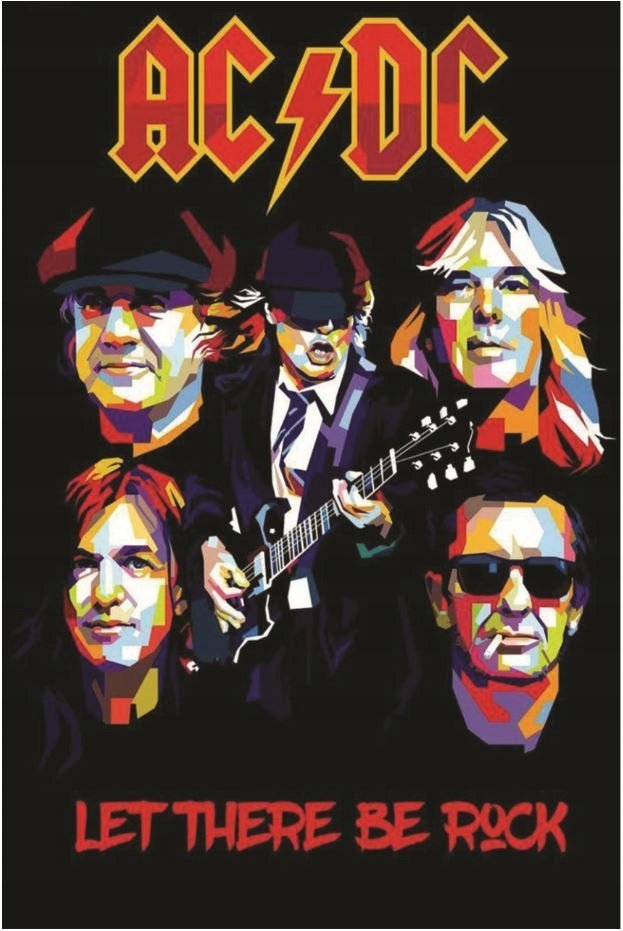 PODKŁADKA POD MYSZ Nadruk 22x18 cm Muzyczny AC/DC Hard Rock ACDC Prezent