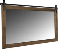 Lustra - Mucola lustro ścienne z okiennicami brązowy vintage 71x86CM szafa lustro lustro okno rustykalne drewno lustro łazienkowe lustroReplika acyjne zwijane - miniaturka - grafika 1