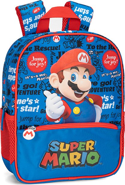 Plecak dziecięcy Super Mario, 22 x 31 x 9 cm, niebieski