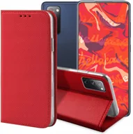 Etui i futerały do telefonów - ETUI Z KLAPKĄ DO SAMSUNG GALAXY S20 FE / 5G / S20 LITE CZERWONE MAGNETYCZNE - miniaturka - grafika 1