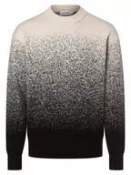 Swetry męskie - Calvin Klein - Sweter męski, beżowy|czarny - miniaturka - grafika 1