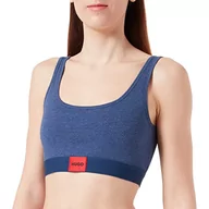 Biustonosze - HUGO Damski biustonosz z czerwoną etykietą z lekką podszewką, Średni niebieski 421, XXL - miniaturka - grafika 1