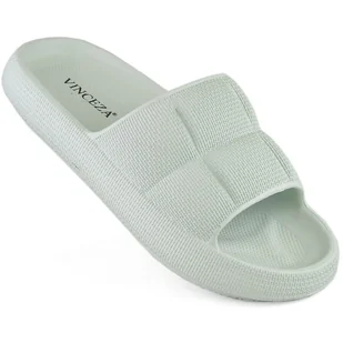 Klapki damskie jasnozielone Vinceza 76052 - Klapki i japonki damskie - miniaturka - grafika 1