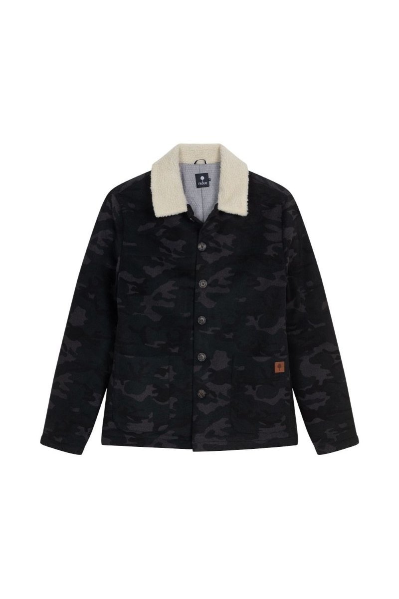 Kurtka męska Faguo Lorge Wool wełniana przejściowa-M