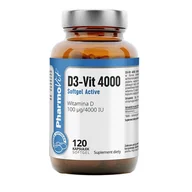 Witaminy i minerały - Pharmovit Witamina D3-Vit 4000 Softgel Active 120 kapsułek A877-217C6 - miniaturka - grafika 1