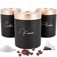 Herbata - Zestaw Pojemników Komplet Kawa Herbata Cukier - miniaturka - grafika 1