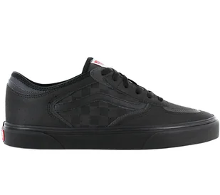 VANS Rowley Classic - Męskie trampki skórzane czarne VN0A4BTTORL1 , Rozmiar: EU 39 UK 6 - Trampki męskie - miniaturka - grafika 1