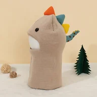 Czapki dla dzieci - TEMU 1 szt. Czapka dziergana 'Dinozaur' z szalikiem - Elastyczna, lekka, ciepła czapka zimowa, dla dzieci w wieku 6-5 lat, wielokolorowy wzór z - miniaturka - grafika 1