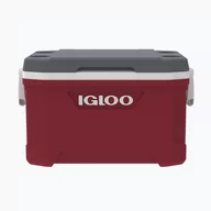 Lodówki turystyczne - Lodówka turystyczna Igloo Latitude 52 industrial red/white/meteorite - miniaturka - grafika 1