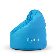 Fotele gamingowe - Pufa dla dziecka Diablo Chairs, niebieska - miniaturka - grafika 1
