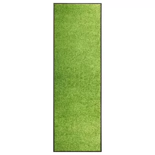 vidaXL Wycieraczka z możliwością prania, zielona, 60 x 180 cm - Wycieraczki - miniaturka - grafika 1