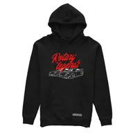 Odzież do sportów motorowych - Czarna bluza z kapturem ROTARY LEGENDS-3XL - miniaturka - grafika 1