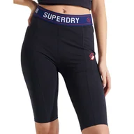 Legginsy - Spodenki damskie Superdry Kokkino kolarki granatowe-S - miniaturka - grafika 1