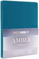 Prześcieradła - DecoKing Jersey/AMBER/BLUESAPPHIRE/200-220x200+30 - miniaturka - grafika 1
