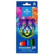 Kredki, ołówki, pastele i pisaki - Kredki Triocolor Tygrys 24 kolory - Koh-I-Noor - miniaturka - grafika 1