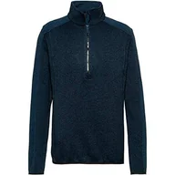 Bluzy męskie - CMP męska bluza polarowa z dzianiny 39h0757 niebieski Inchiostro 48 - miniaturka - grafika 1