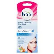 Depilacja - Veet Easy-Gelwax, plastry z woskiem do depilacji twarzy, 20 szt. - miniaturka - grafika 1