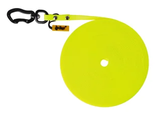 DINGO Smycz Treningowa bez rączki Flex Honey 1 cm x 10 m - żółta - Smycze dla psów - miniaturka - grafika 1