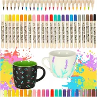 Przybory szkolne - Markery akrylowe do tkanin kamieni pisaki flamastry mazaki wodoodporne DIY - miniaturka - grafika 1