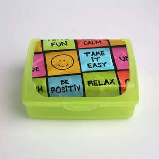 keeeper 1069727809700 pojemnik na żywność "Carla  Happy", polipropylenu, zielony, 17 x 13 x 7 cm 1069727809700 - Pojemniki kuchenne - miniaturka - grafika 1