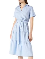 Sukienki - DreiMaster Maritim Damska sukienka maxi w paski, Jasnoniebieski wełniany biały, XL - miniaturka - grafika 1