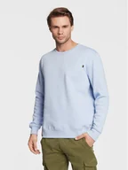 Bluzy męskie - Alpha Industries Bluza Pocket 108303 Błękitny Regular Fit - miniaturka - grafika 1
