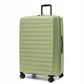 Walizki - PUCCINI Walizka Duża Podróżna z Poszerzeniem Polipropylen Zielona PP028A-5 - miniaturka - grafika 1