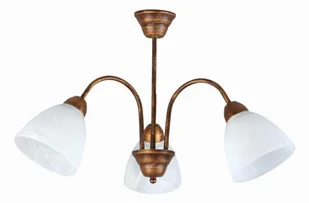 Lampex Lampa sufitowa WEZUWIO 3x60W Brązowy 119/3 B+M - Lampy sufitowe - miniaturka - grafika 1