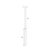 Lampy sufitowe - MAXLIGHT M0012N LAMPA WISZĄCA MAGNETYCZNA SYSTEM ON/OFF 5W 361LM 3000K - miniaturka - grafika 1