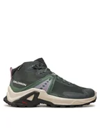 Buty trekkingowe dziecięce - Salomon Trekkingi X Raise Mid Gore-Tex L47458100 Zielony - miniaturka - grafika 1