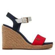 Espadryle damskie - Espadryle Tommy Hilfiger FW0FW08053 Granatowy - miniaturka - grafika 1